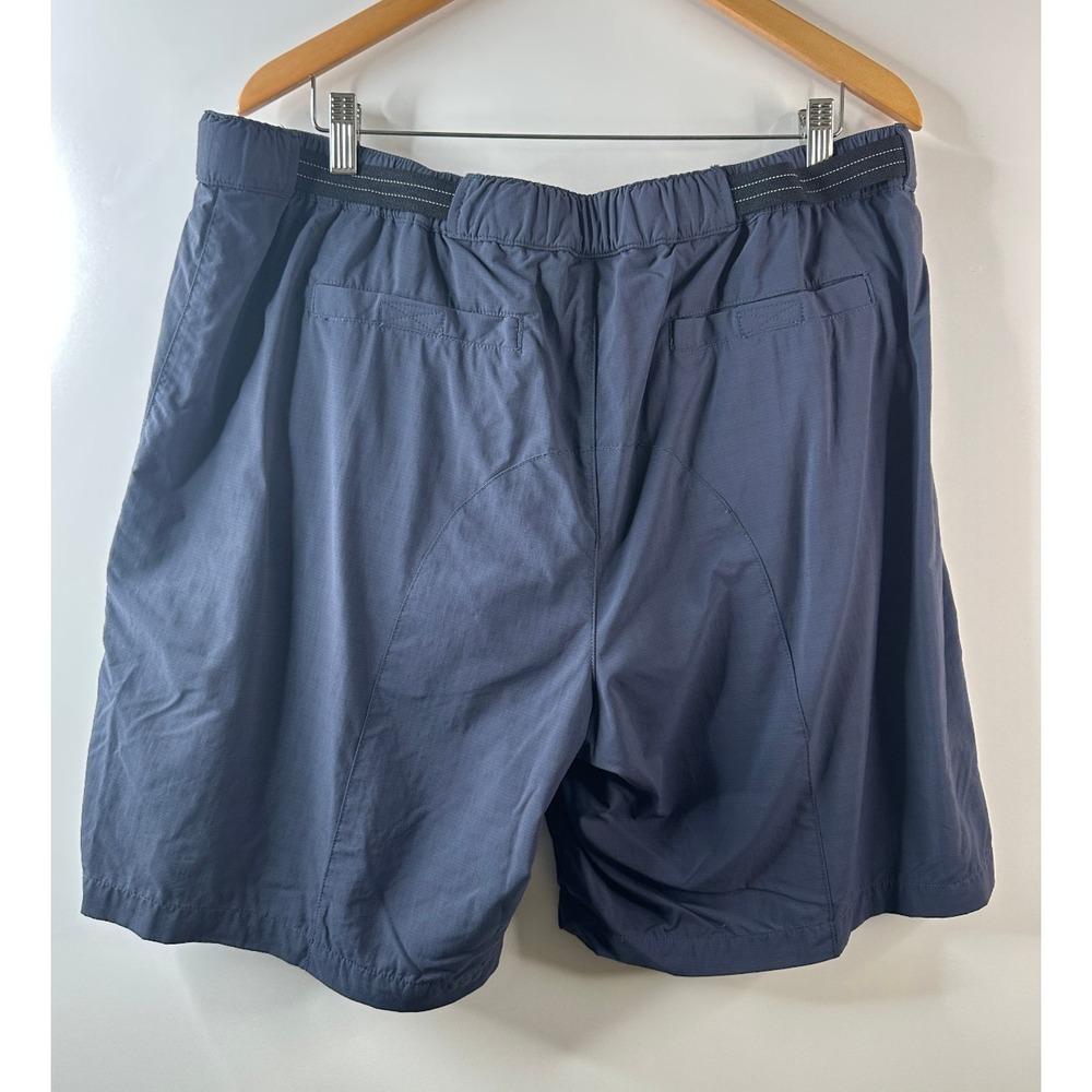 LL Bean Swift River Lined Shorts Mens XL Belted Nylon Blue 9" Cargo Outdoor Hike - Picture 16 of 16